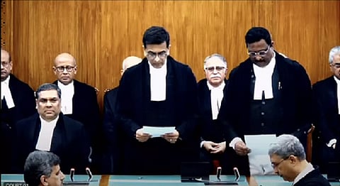 Justice P B Varale sworn in as Supreme Court judge
