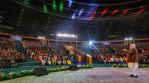 Just like mobile phones, human bodies need recharging too: PM Modi to students