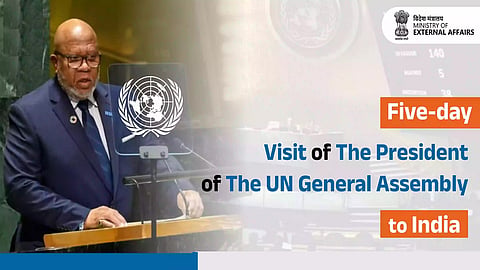 The president of the UN General Assembly Dennis Francis