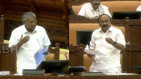 Kerala CM P Vijayan and Opposition leader V D Satheesan