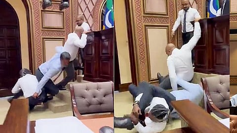 Maldive's Parliament chaos