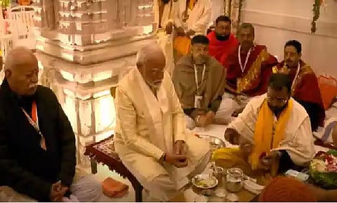 PM Modi begins prayers at Ram temple