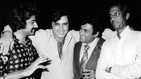 Haji Mastan with then Bollywood stars