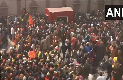 CM Adityanath Reviews Crowd Management at Ram Temple