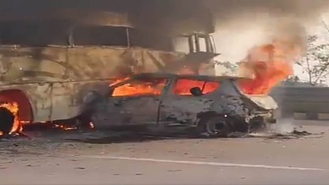 Mathura accident site