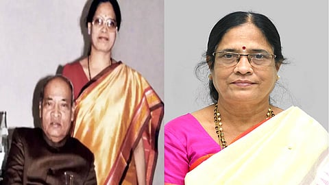 Former PM P V Narasimha Rao and his daughter BRS MLC Vani Devi