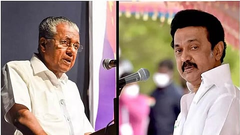 Kerala CM P Vijayan and Tamil Nadu CM M K Stalin