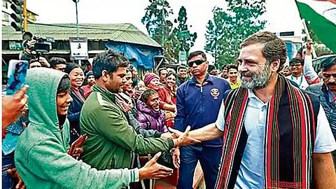 Rahul Gandhi during Bharat Jodo Nyay Yatra
