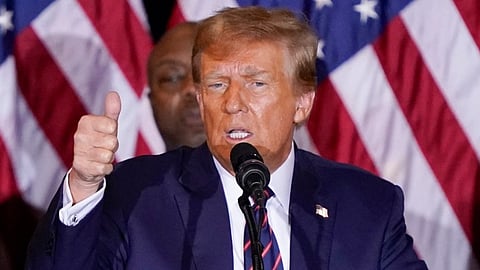 Former US President and Republican candidate Donald Trump