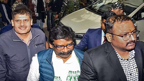 Former Jharkhand CM Hemant Soren (M)