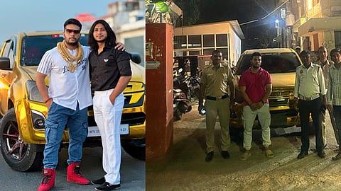YouTuber booked for doing stunts on flyover, burning police barricade