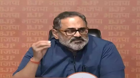 Kerala BJP president Rajeev Chandrashekhar
