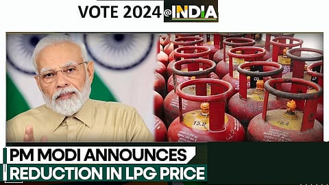 PM Modi announces reduction in LPG price