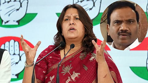 Supriya Shrinate, a Congress spokesperson, condemns A Raja's remark.