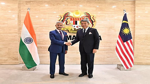 External Affairs Minister S Jaishankar with his Malaysian counterpart Mohamad bin Haji Hasan