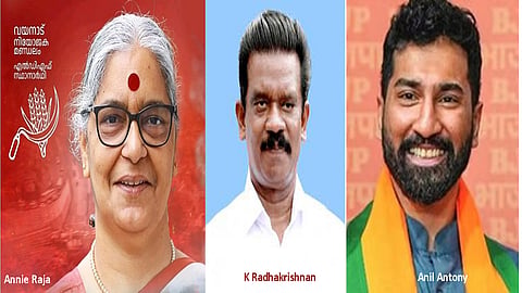 Annie Raja, K Radhakrishnan and Anil Antony file nominations in Kerala for the Lok Sabha election