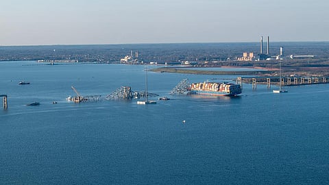 Francis Scott Key Bridge in Baltimore that has been collapsed