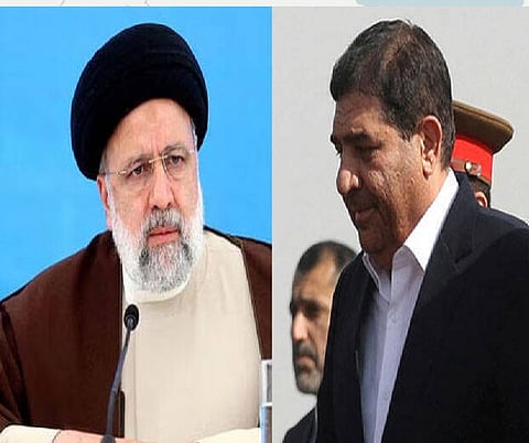 Ebrahim Raisi (L),Mohammad Mokhber (R)