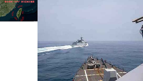 Chinese military practice control, occupation as part of 'strong punishment' drill around Taiwan