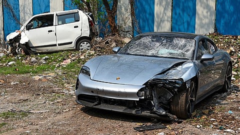 Porsche car crash