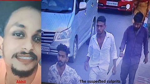 Akhil (L) and suspected culprits (R)