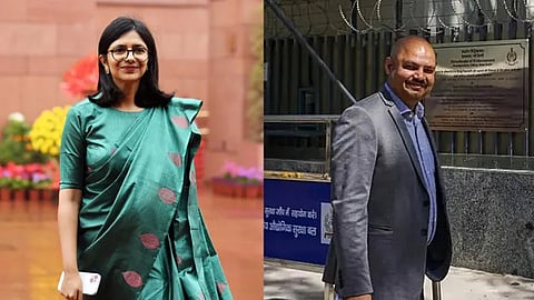 AAP MP Swati Maliwal and Bibhay Kumar