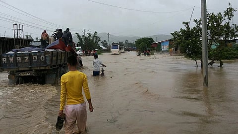 Hundreds affected by floods in Manipur