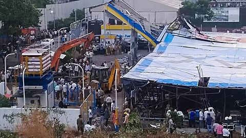 Heavy hoarding collapsed in Ghatkopar, Mumbai that killed 14 people