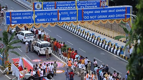 Three NSUI workers arrested for 'blackening' Veer Savarkar flyover signboard in Bengaluru