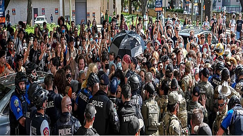 Pro-Palestinian protests across Columbia University campuses