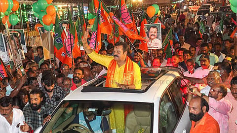 Reception for Suresh Gopi in Thrissur