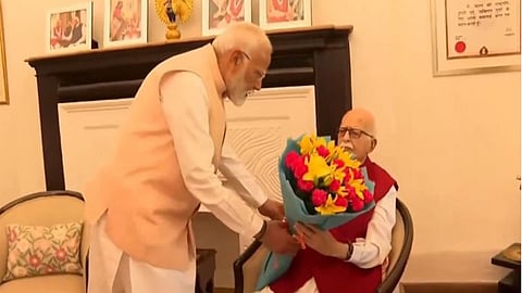 PM Narendra Modi meets L K Advani