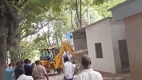 Unauthorised structures at ex-Andhra CM Jagan's residence in Hyderabad demolished