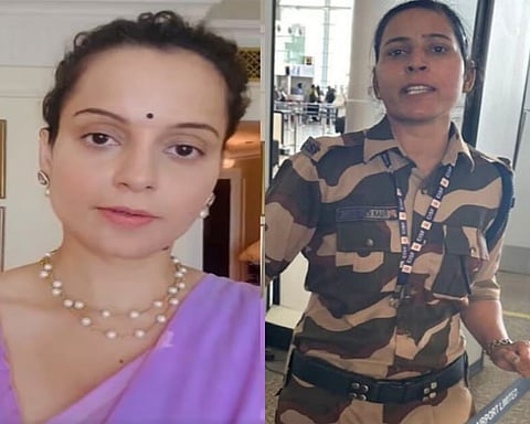 Kangana Ranaut (L)