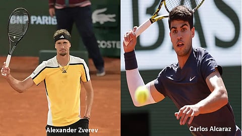 Alexander Zverev and Carlos Alcaraz