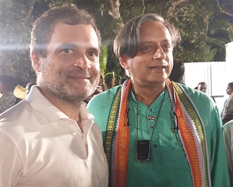 Senior Congress leader Shashi Tharoor , Rahul Gandhi