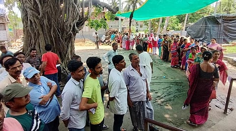 Repolling underway in two booths in West Bengal