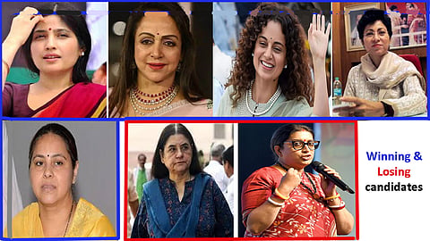 Winning and losing women candidates of Lok Sabha election 2024