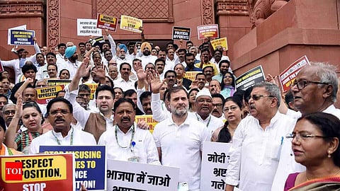 INDIAbloc MPs stage walkout in LS