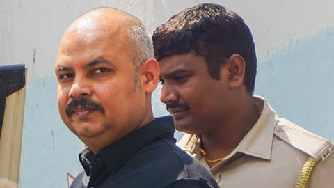 Arvind Kejriwal�s aide Bibhav Kumar being taken to hospital from Civil Lines police station, in New Delhi, Friday, May 24, 2024.