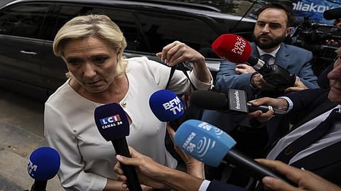 The leading far-right leader Marine Le Pen