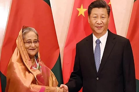 Bangladesh Prime Minister Sheikh Hasina met President Xi Jinping and her Chinese counterpart Li Qiang here on Wednesday as the two countries signed 21 agreements