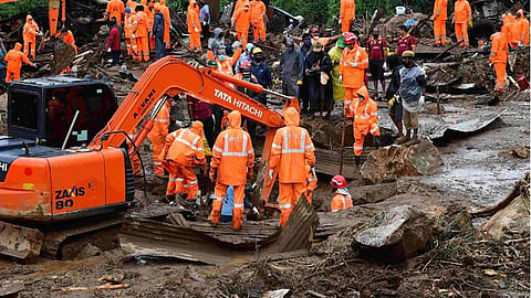 Rescue operation on 5th day at the landslide site, Wayanad