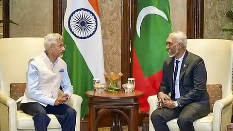 EAM S Jaishankar and Maldivian President Mohamed Muizzu