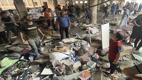 Israeli airstrike on Gaza shelter