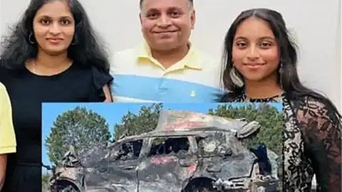 Arvind Mani (45), his wife Pradeepa Arvind (40) and their 17-year-old daughter Andril Arvind