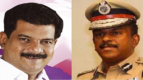 LDF MLA P V Anwar and ADGP Ajithkumar