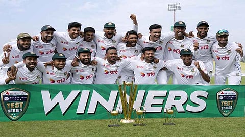 Bangladesh cricket team that won the test series against Pakistan (2-0)