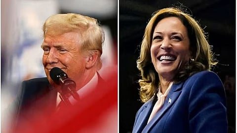 US Presidential candidates Donald Trump and Kamala Harris