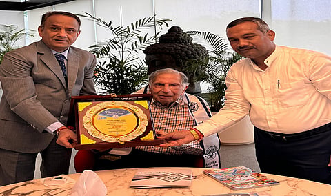 Renowned Industrialist
Shri Ratan Tata honoured with
Anuvrat Award